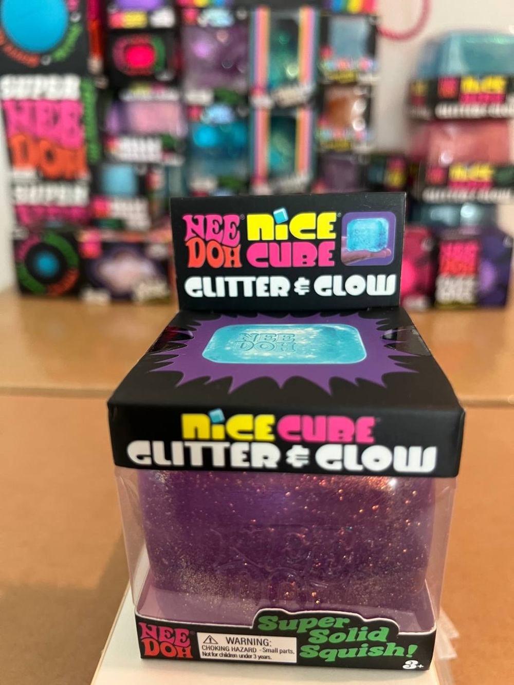 Needoh Nicecube Glitter&Glow Purple
